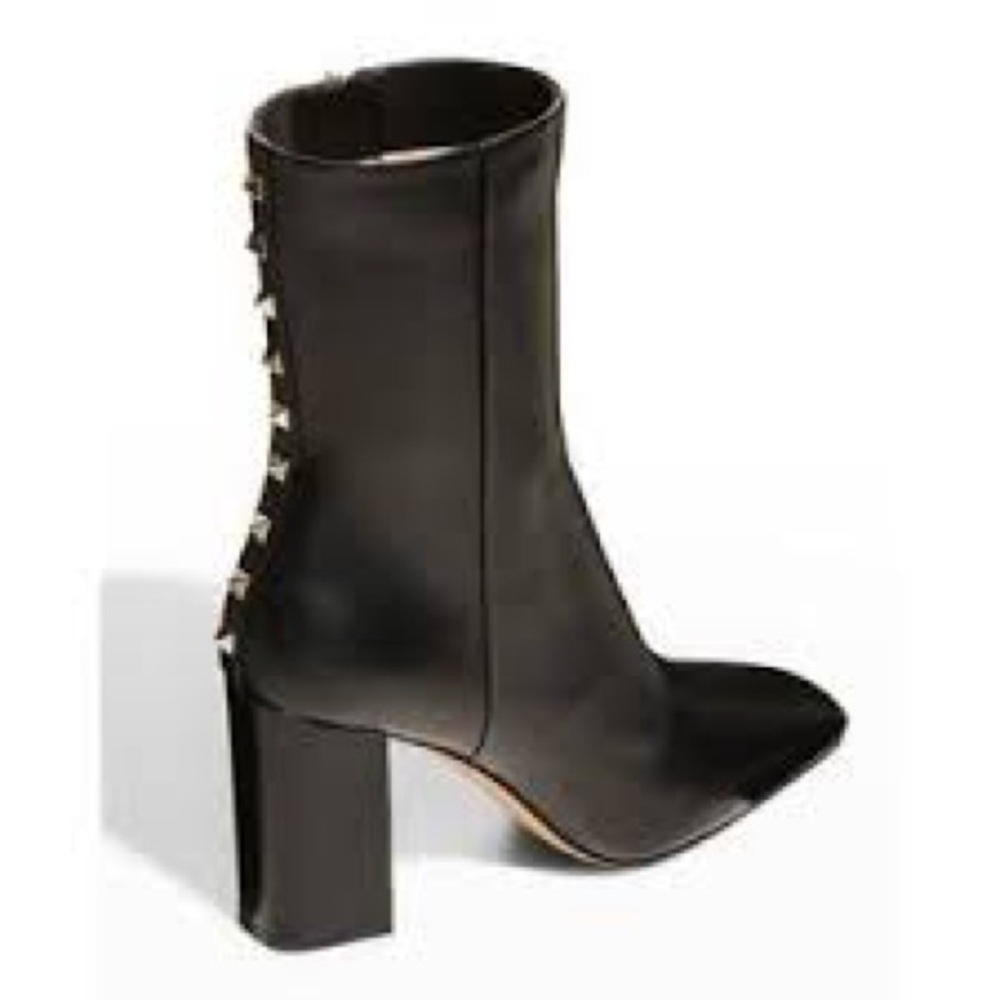 Valentino Black Rockstud Booties